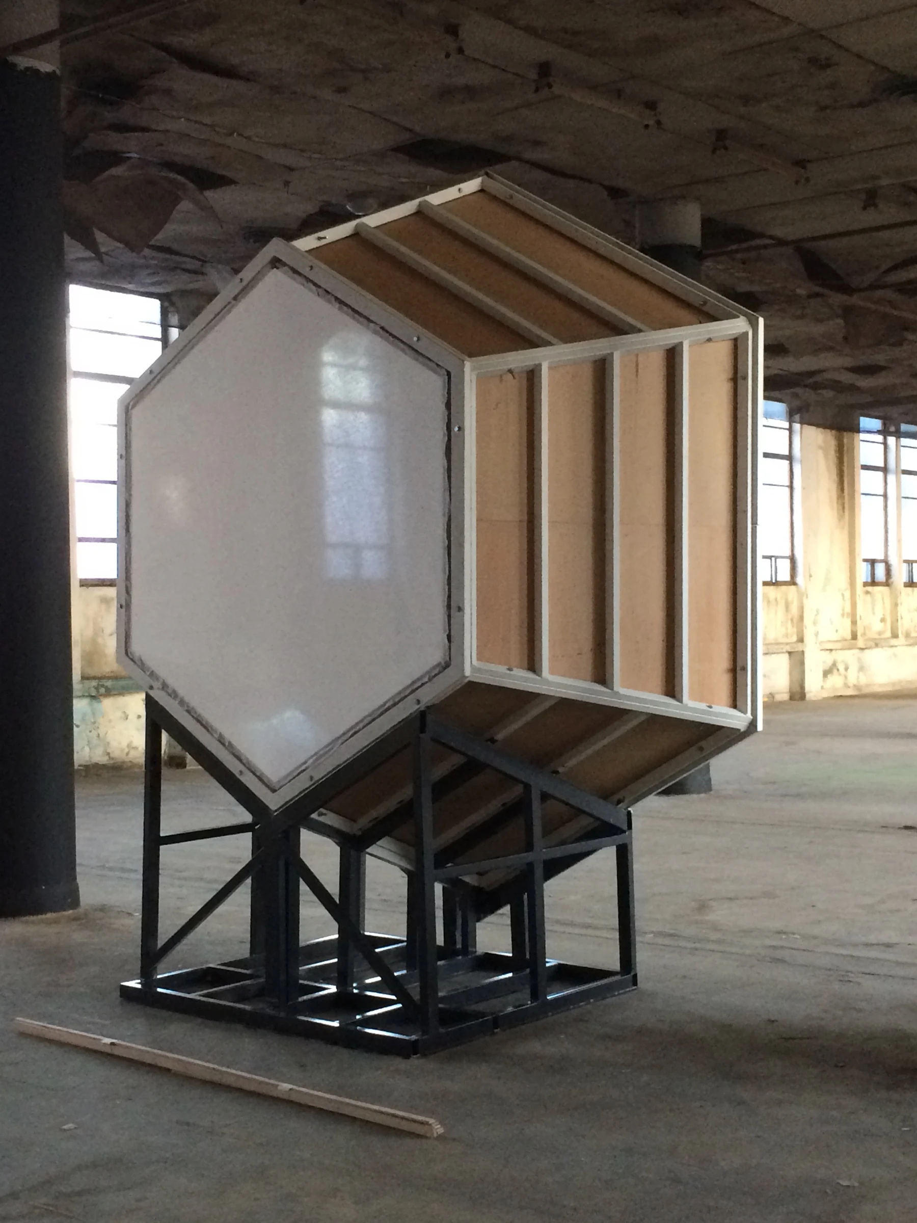 The timber panels and supporting frame behind Gateway at Beykoz Kundura
