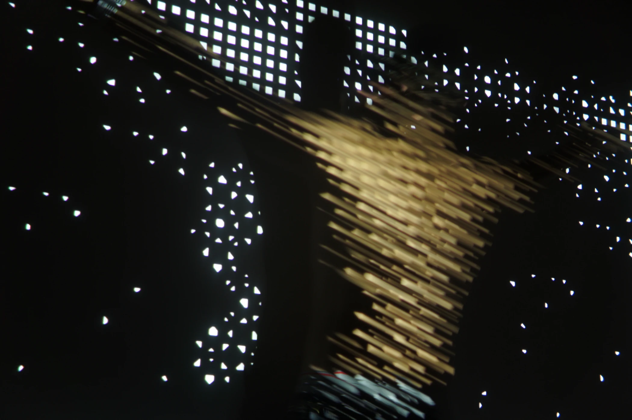Early projected-light photograph, 2013 — motion a