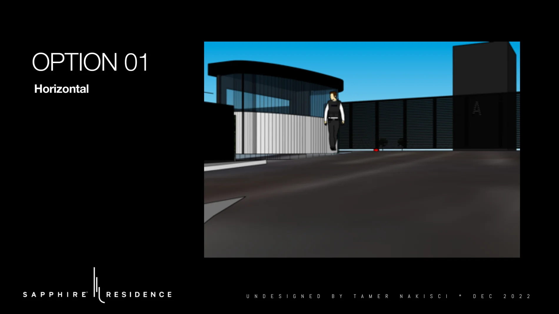 Option 01: Horizontal, from the original design presentation