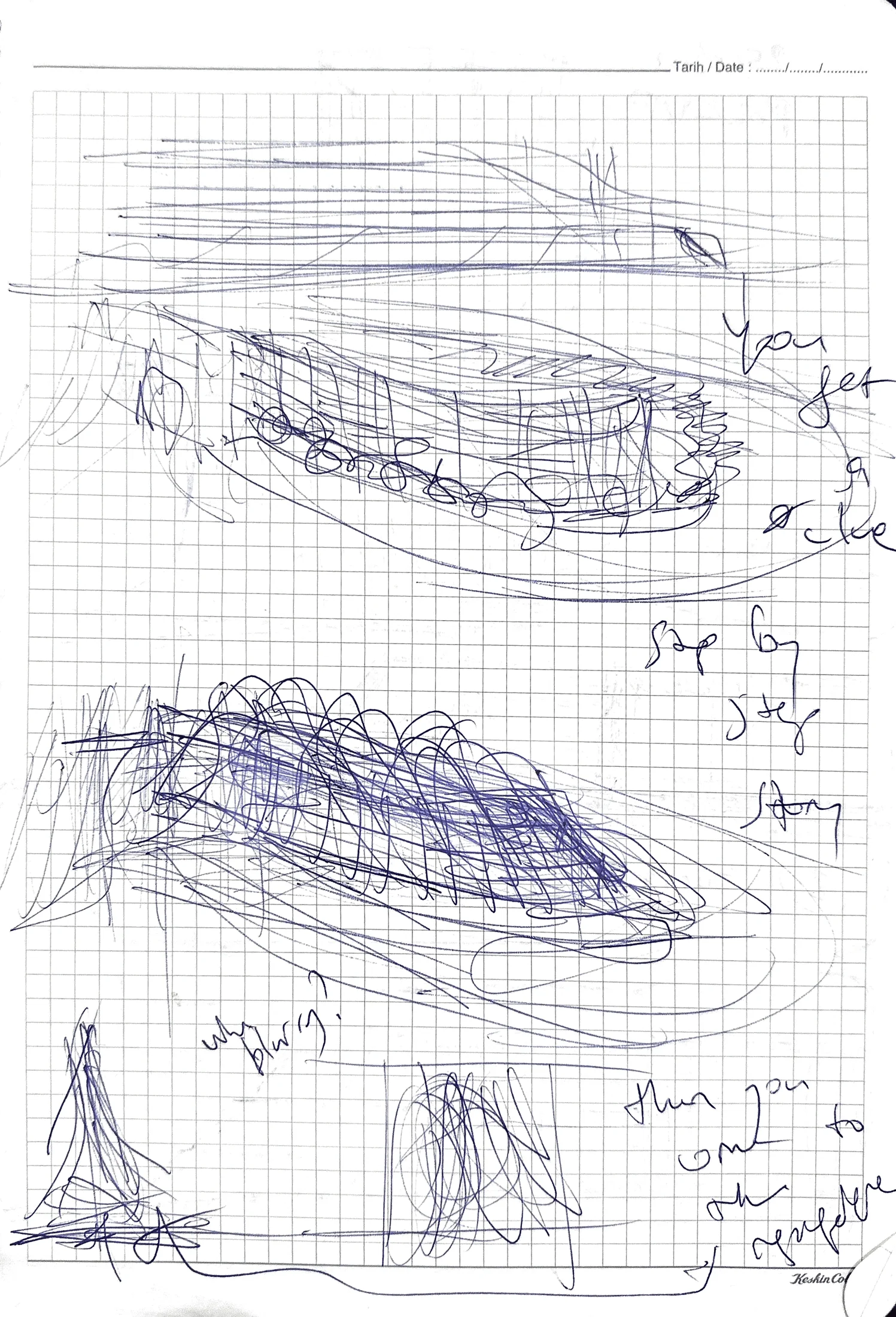 Early sketches for the geometry of the security cabin