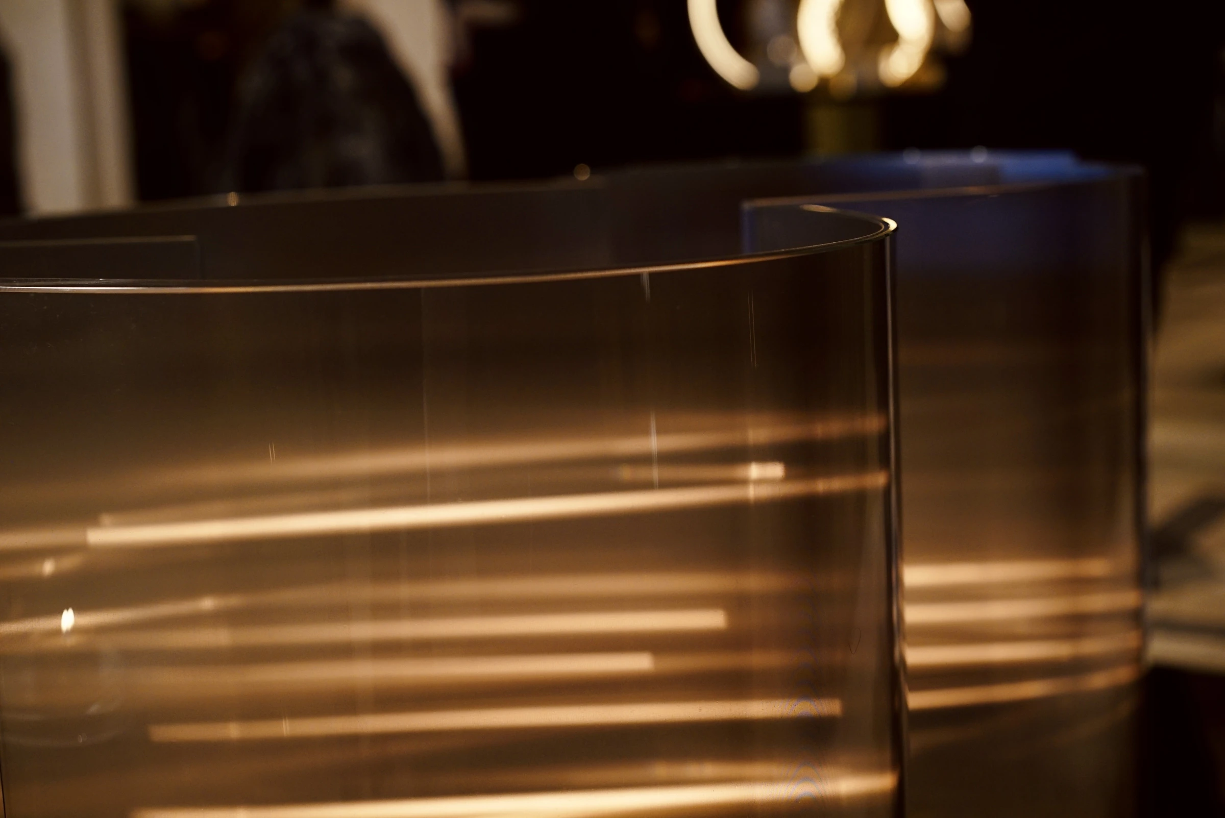 Candlelight through the glass